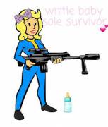 Even littles can kick butt in Fallout 4! ♡ any other gamer littles/daddies/mommies out there? 