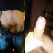 Bf [28] is self-conscious of his sexy cock, what do you think?