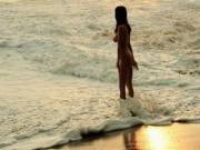 Ocean... white with foam