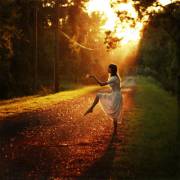 posing in the street