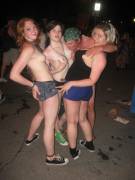 Tits out on the street