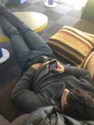 Discreet Rub (He thought)