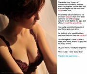 A new fresh caption, inspired partly from my wife