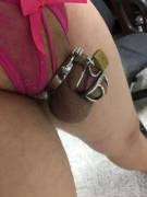 Just realized I can "lock" these new panties on me