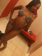 In the changing room 