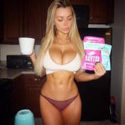 Don't even care that she's flogging tea