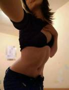 A little striptease. Suck em