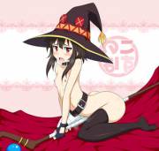 Megumin and her staff