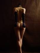 Artistic behind the back shot