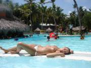 Poolside babe