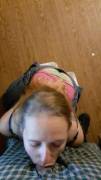 Wi(f)e came home and starting throating herself