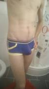 Blue boxers