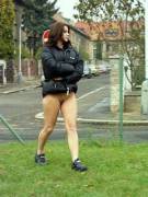  Looks like she forgot something! 