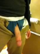 Softy in the school bathroom