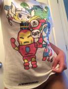 the avengers wanted to keep you [f]rom seeing my boobs. don't worry, i defeated them ;)