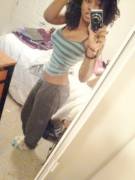 Striped Top & Sweatpants