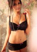 A girl and her cherry