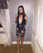 Talk about a revealing dress