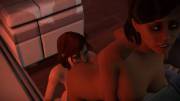 FemShep eating out Traynor from behind