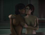 Femshep & Traynor kissing - by ltr300