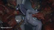 Tali in a threesome with Wrex & ..Wrex - by Beowulf