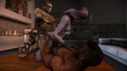Garrus & Vega DP's Tali while Femshep watches - by Rocketcat