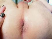 My husband's asshole's debut! He finally let me Fuck it good today with one finger. Baby steps!!