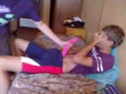 Something has him excited.