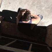 When a pigeon shits on you.