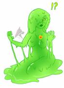 Shocked to be a SlimeGirl (Art by me)