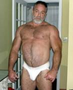 I want a bear hug from this daddy.