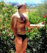 Hairy Daddy in Speedos