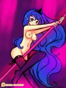 Luna pole dancing(artist lumineko)