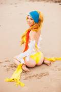 (cosplaybutts) Tali xoxo as swimsuit Rikku!