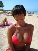 Short hair; tits there