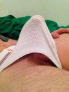 So, wearing a jock gives me a raging boner... Hope y'all like my restrained cock!