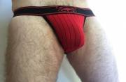 Trying on my new Nasty Pig jockstrap