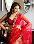 Huma Qureshi - In red saree