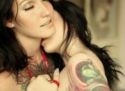 Just a kiss on the neck.