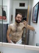 Fresh from the shower and ready to tackle the day!