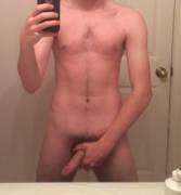 Just a quick pic before the shower