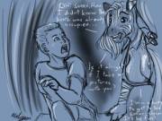 Zebra's Photo Booth, by Halcy0n [man to anthro zebra]