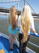 Two Blondes From The Back