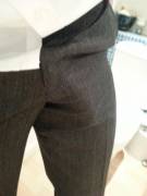 Through dress trousers too...