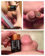 When my dick is in shrinkage mode it's the size of a D battery