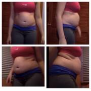 Chubbygirl888 comparison - February 6th(top) to April 21st(bottom)