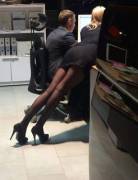 A little behind in his work....