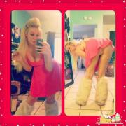 It takes a whole new level of confidence to post this upskirt pose to Instagram!