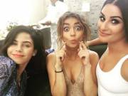 That time when Sarah and her friends were sucking your cock and you came in Sarah's mouth just before the waiter walked in!