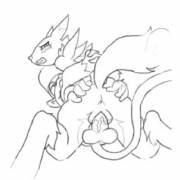 Renamon and Diddy Kong Animation [M/F] - Ungulatr